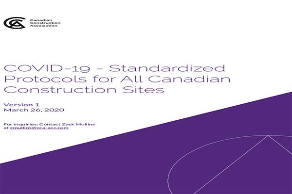 پروتکل انجمن مدیریت ساخت کانادا در رابطه با ویروس کرونا