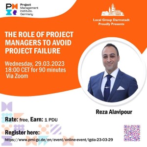 سخنرانی دکتر علوی‌پور در موسسه مدیریت پروژه آمریکا (PMI) در Chapter آلمان